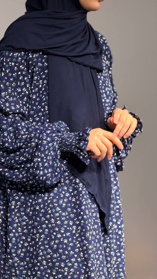 Tasnim Kleid mit integriertem Kopftuch und elastischen Ärmeln