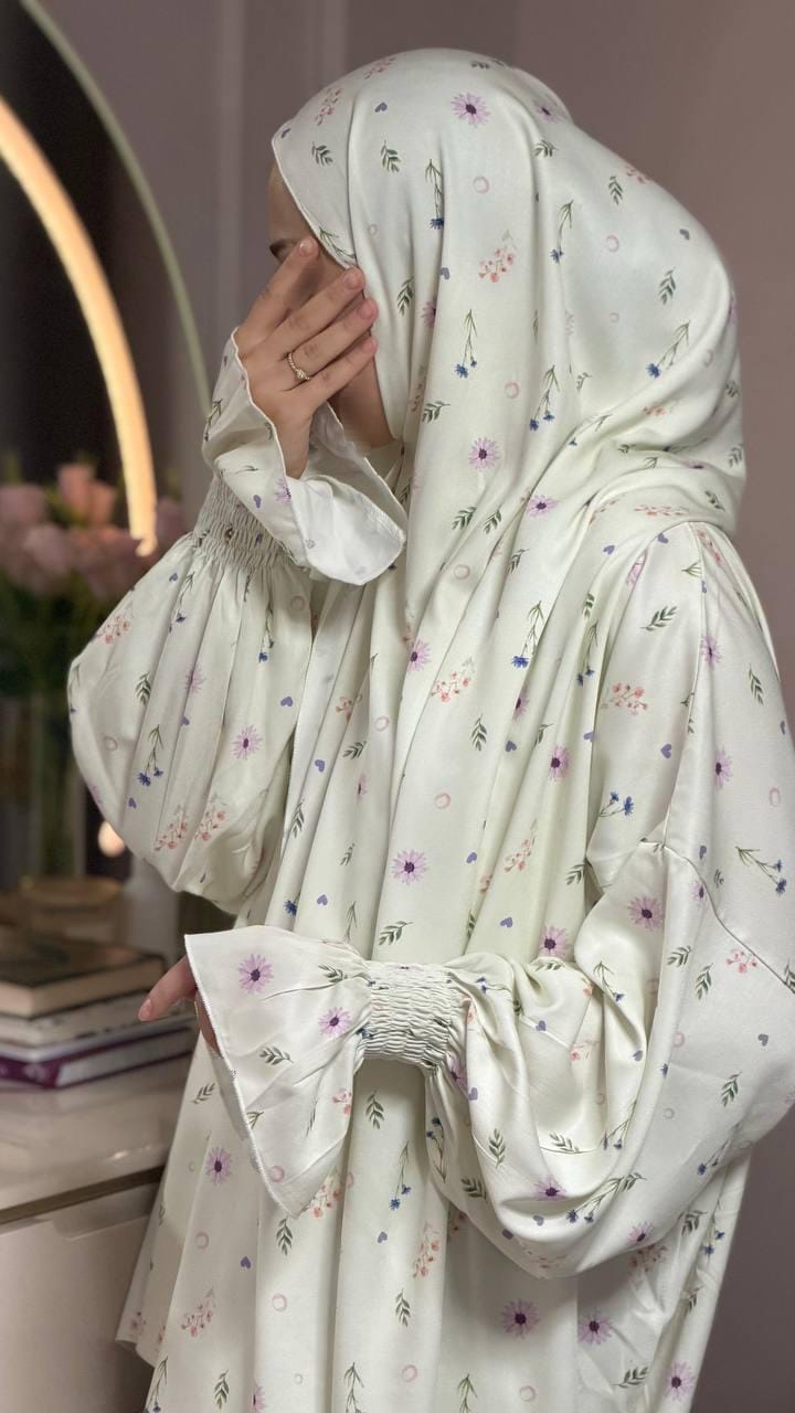 Zweiteiliges Kleid Jamila – Kleid und Kopftuch Set für Damen